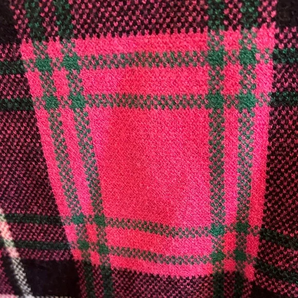 Elie Tahari Pink Plaid Turtleneck Sweater - Picture 7 of 8